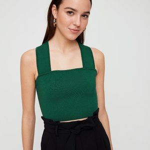 Aritzia Babaton Torsten Knit Top - Ermerald Green
